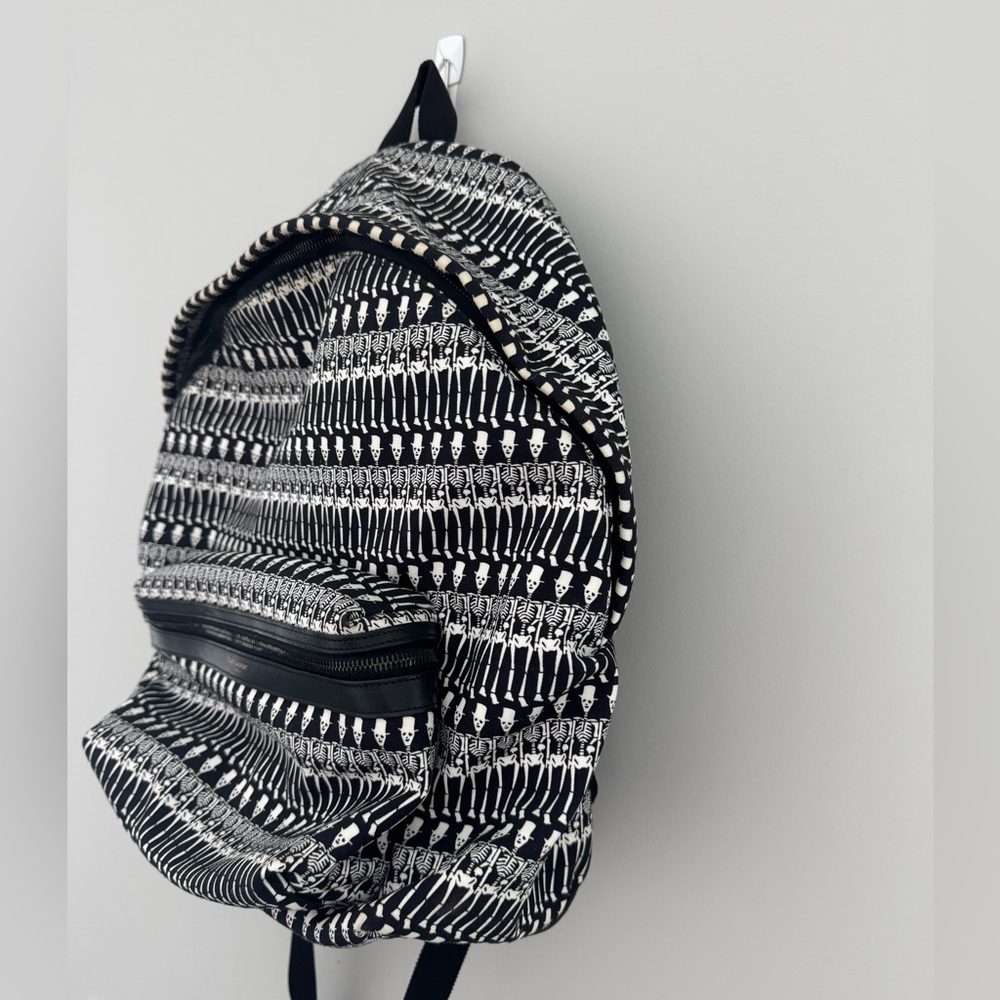 Yves Saint Laurent Skeleton Pattern Backpack - Am… - image 4